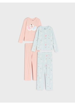 Sinsay - Piżamy dwuczęściowe 2 pack - różowy - id: 497EV-03X - marki Sinsay - 187306038 Sinsay - Piżamy dwuczęściowe 2 pack - różowy ze sklepu Sinsay w kategorii Piżamy dziecięce - zdjęcie 187306038