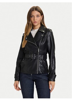 Morgan Kurtka z imitacji skóry 252-GPIL Czarny Regular Fit - id: 0000305580344 - marki Morgan - 187306266 Morgan Kurtka z imitacji skóry 252-GPIL Czarny Regular Fit ze sklepu MODIVO w kategorii Kurtki damskie - zdjęcie 187306266