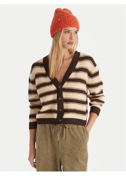 Quiksilver Kardigan Bukit EQWSW03030 Brązowy Regular Fit - id: 0000305690357 - marki Quiksilver - 187306267 Quiksilver Kardigan Bukit EQWSW03030 Brązowy Regular Fit ze sklepu MODIVO w kategorii Swetry damskie - zdjęcie 187306267