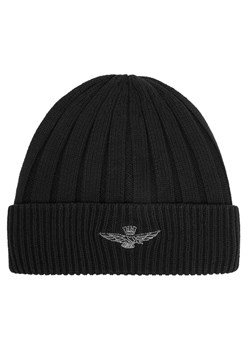 Aeronautica Militare Czapka 242CU063L485 Czarny - id: 0000304604492 - marki Aeronautica Militare - 187306488 Aeronautica Militare Czapka 242CU063L485 Czarny ze sklepu MODIVO w kategorii Czapki zimowe męskie - zdjęcie 187306488