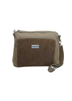 Codzienna torebka ze skóry naturalnej z zamszem - Beżowa - id: 11811n - marki Barberini's - 187308576 Codzienna torebka ze skóry naturalnej z zamszem - Beżowa ze sklepu butyolivier w kategorii Listonoszki - zdjęcie 187308576