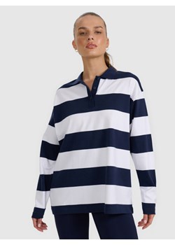 Damski longsleeve w paski 4F 4FRAW25TLONF604 - granatowy - id: 320689 - marki 4F - 187308799 Damski longsleeve w paski 4F 4FRAW25TLONF604 - granatowy ze sklepu Sportstylestory.com w kategorii Bluzki damskie - zdjęcie 187308799