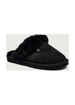 Tommy Hilfiger Obuwie domowe | shearling | zamsz | z dodatkiem wełny - id: TH255W000191D12 - marki Tommy Hilfiger - 187309016 Tommy Hilfiger Obuwie domowe | shearling | zamsz | z dodatkiem wełny ze sklepu Gomez Fashion Store w kategorii Kapcie damskie - zdjęcie 187309016