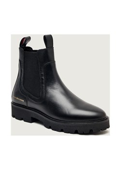 Tommy Hilfiger Skórzane sztyblety CHELSEA - id: TH255W000158D12 - marki Tommy Hilfiger - 187309027 Tommy Hilfiger Skórzane sztyblety CHELSEA ze sklepu Gomez Fashion Store w kategorii Botki - zdjęcie 187309027