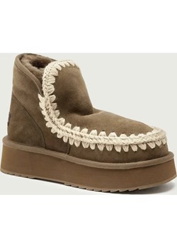 MOU Śniegowce Mini Eskimo Platform | zamsz ze sklepu Gomez Fashion Store w kategorii Śniegowce damskie - zdjęcie 187309059