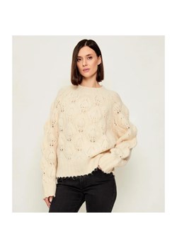 Silvian Heach Sweter | Oversize fit | z dodatkiem wełny - id: SH225W000008102 - marki SILVIAN HEACH - 187309107 Silvian Heach Sweter | Oversize fit | z dodatkiem wełny ze sklepu Gomez Fashion Store w kategorii Swetry damskie - zdjęcie 187309107