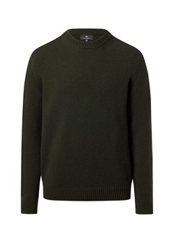 Nils Sundström Sweter męski Mężczyźni wełna ze strzyży oliwkowy jednolity - id: 644696-0010-09900 - marki Nils Sundström - 187311849 Nils Sundström Sweter męski Mężczyźni wełna ze strzyży oliwkowy jednolity ze sklepu vangraaf w kategorii Swetry męskie - zdjęcie 187311849