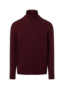Nils Sundström Męski sweter z dzianiny wykonany z wełny Mężczyźni Wełna bordowy marmurkowy - id: 716000-0007-09900 - marki Nils Sundström - 187311855 Nils Sundström Męski sweter z dzianiny wykonany z wełny Mężczyźni Wełna bordowy marmurkowy ze sklepu vangraaf w kategorii Swetry męskie - zdjęcie 187311855