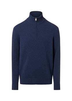 Nils Sundström Męski sweter z dzianiny wykonany z wełny Mężczyźni Wełna niebieski marmurkowy - id: 716000-0008-09900 - marki Nils Sundström - 187311856 Nils Sundström Męski sweter z dzianiny wykonany z wełny Mężczyźni Wełna niebieski marmurkowy ze sklepu vangraaf w kategorii Swetry męskie - zdjęcie 187311856