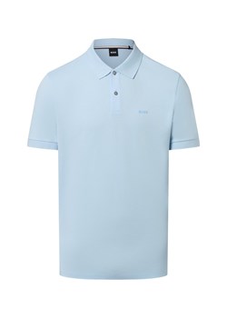 BOSS Męska koszulka polo - Pallas Mężczyźni Bawełna jasnoniebieski jednolity - id: 741821-0001-09940 - marki BOSS HUGO BOSS - 187311857 BOSS Męska koszulka polo - Pallas Mężczyźni Bawełna jasnoniebieski jednolity ze sklepu vangraaf w kategorii T-shirty męskie - zdjęcie 187311857