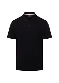 BOSS Męska koszulka polo - Pallas Mężczyźni Bawełna czarny jednolity - id: 741821-0006-09900 - marki BOSS HUGO BOSS - 187311858 BOSS Męska koszulka polo - Pallas Mężczyźni Bawełna czarny jednolity ze sklepu vangraaf w kategorii T-shirty męskie - zdjęcie 187311858