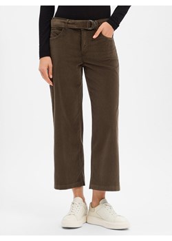 Angels Damskie spodnie sztruksowe - Linn Belt Kobiety błotnisty jednolity - id: 656128-0005-03426 - marki ANGELS - 187311879 Angels Damskie spodnie sztruksowe - Linn Belt Kobiety błotnisty jednolity ze sklepu vangraaf w kategorii Spodnie damskie - zdjęcie 187311879
