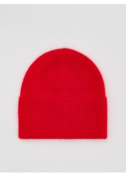 Reserved - Czapka z wełną i kaszmirem - czerwony - id: 637FE-33X - marki Reserved - 187312428 Reserved - Czapka z wełną i kaszmirem - czerwony ze sklepu Reserved w kategorii Czapki zimowe damskie - zdjęcie 187312428