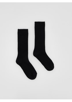 Reserved - Wełniane skarpetki z dodatkiem kaszmiru - czarny - id: 651FA-99X - marki Reserved - 187312449 Reserved - Wełniane skarpetki z dodatkiem kaszmiru - czarny ze sklepu Reserved w kategorii Skarpetki damskie - zdjęcie 187312449