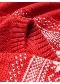 Reserved - Sweter ze wzorem - czerwony ze sklepu Reserved w kategorii Swetry chłopięce - zdjęcie 187312487