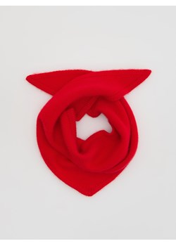 Reserved - Szal z wełną i kaszmirem - czerwony - id: 709FD-33X - marki Reserved - 187312495 Reserved - Szal z wełną i kaszmirem - czerwony ze sklepu Reserved w kategorii Szaliki i chusty damskie - zdjęcie 187312495