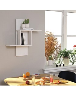 Scandinavia Concept Regał ścienny &quot;Mill&quot; w kolorze białym - 64 x 70 x 20 cm ze sklepu Limango Polska w kategorii Regały i witryny - zdjęcie 187313809