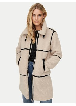 JDY Kożuch Frosty 15243241 Beżowy Regular Fit ze sklepu MODIVO w kategorii Kożuchy - zdjęcie 187314088