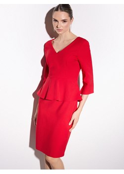 Mohito - Czerwona sukienka midi - czerwony - id: 638IV-33X - marki Mohito - 187314528 Mohito - Czerwona sukienka midi - czerwony ze sklepu Mohito w kategorii Sukienki - zdjęcie 187314528