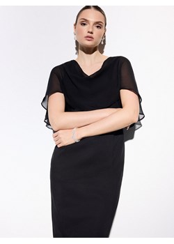 Mohito - Elegancka sukienka midi - czarny - id: 650IT-99X - marki Mohito - 187314547 Mohito - Elegancka sukienka midi - czarny ze sklepu Mohito w kategorii Sukienki - zdjęcie 187314547