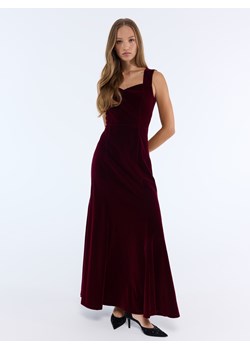 Mohito - Welurowa sukienka maxi - mahoń - id: 661HB-93X - marki Mohito - 187314595 Mohito - Welurowa sukienka maxi - mahoń ze sklepu Mohito w kategorii Sukienki - zdjęcie 187314595