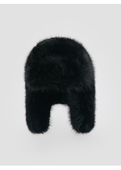 Reserved - Czapka ze sztucznego futerka - czarny - id: 042IJ-99X - marki Reserved - 187314935 Reserved - Czapka ze sztucznego futerka - czarny ze sklepu Reserved w kategorii Czapki zimowe damskie - zdjęcie 187314935