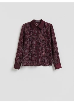 Reserved - Koszula z wiskozą - ciemnofioletowy - id: 082HN-49X - marki Reserved - 187314947 Reserved - Koszula z wiskozą - ciemnofioletowy ze sklepu Reserved w kategorii Koszule damskie - zdjęcie 187314947