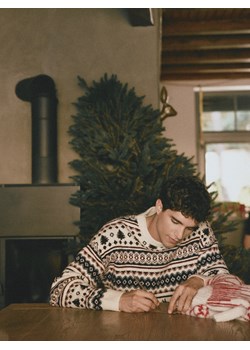 Reserved - Sweter ze świątecznym motywem - wielobarwny ze sklepu Reserved w kategorii Swetry męskie - zdjęcie 187314986