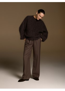 Reserved - Kardigan z moherem - ciemnoszary - id: 360HK-90X - marki Reserved - 187315127 Reserved - Kardigan z moherem - ciemnoszary ze sklepu Reserved w kategorii Swetry damskie - zdjęcie 187315127