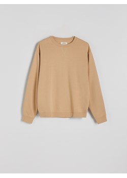 Reserved - Bawełniana bluza oversize - beżowy ze sklepu Reserved w kategorii Bluzy męskie - zdjęcie 187315139