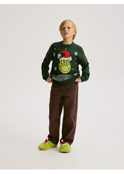 Reserved - Kapcie Grinch - zielony ze sklepu Reserved w kategorii Kapcie dziecięce - zdjęcie 187315307