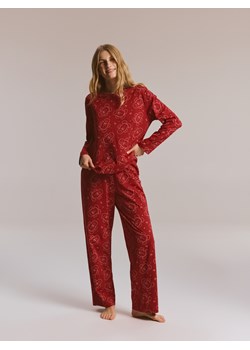 Reserved - Piżama ze świątecznym motywem - czerwony - id: 960EX-33X - marki Reserved - 187315418 Reserved - Piżama ze świątecznym motywem - czerwony ze sklepu Reserved w kategorii Piżamy damskie - zdjęcie 187315418
