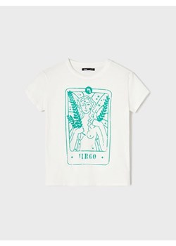 Sinsay - Bawełniana koszulka z nadrukiem - biały - id: 8131J-00J - marki Sinsay - 187316079 Sinsay - Bawełniana koszulka z nadrukiem - biały ze sklepu Sinsay w kategorii Bluzki damskie - zdjęcie 187316079