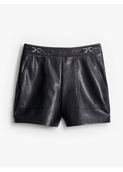 Mohito - Szorty z wysokim stanem - czarny - id: 384FK-99X - marki Mohito - 187316219 Mohito - Szorty z wysokim stanem - czarny ze sklepu Mohito w kategorii Szorty - zdjęcie 187316219