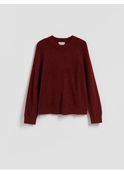 Reserved - Sweter z wełną - burgundowy - id: 161GS-53M - marki Reserved - 187316526 Reserved - Sweter z wełną - burgundowy ze sklepu Reserved w kategorii Swetry damskie - zdjęcie 187316526