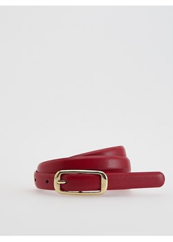 Reserved - Wąski pasek z klamrą - czerwony - id: 277FE-33X - marki Reserved - 187316565 Reserved - Wąski pasek z klamrą - czerwony ze sklepu Reserved w kategorii Paski damskie - zdjęcie 187316565