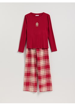 Reserved - Dwuczęściowa piżama - czerwony - id: 954EX-33X - marki Reserved - 187316708 Reserved - Dwuczęściowa piżama - czerwony ze sklepu Reserved w kategorii Piżamy damskie - zdjęcie 187316708