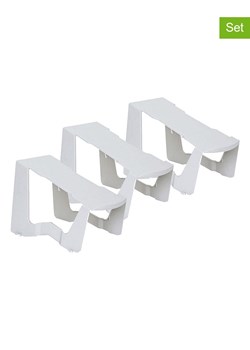Joybos Stojaki (3 szt.) &quot;Flip Flap&quot; w kolorze białym na buty - 14 x 14,7 x 21 cm ze sklepu Limango Polska w kategorii Kapcie damskie - zdjęcie 187318518