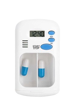 DAM Pudełko w kolorze biało-niebieskim na tabletki - id: 17788523 - marki Dam - 187318798 DAM Pudełko w kolorze biało-niebieskim na tabletki ze sklepu Limango Polska w kategorii Akcesoria i przechowywanie - zdjęcie 187318798