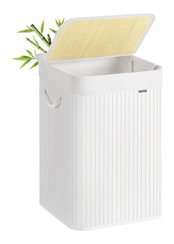 Songmics Kosz w kolorze białym na pranie - 40 x 61 x 40 cm - id: 17852097 - marki Songmics - 187318959 Songmics Kosz w kolorze białym na pranie - 40 x 61 x 40 cm ze sklepu Limango Polska w kategorii Akcesoria łazienkowe - zdjęcie 187318959