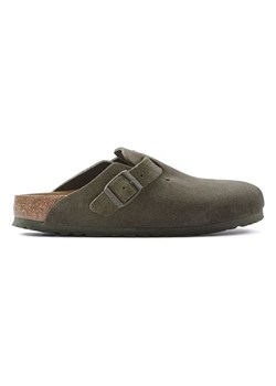 Birkenstock Skórzane chodaki &quot;Boston Leve&quot; w kolorze khaki ze sklepu Limango Polska w kategorii Klapki damskie - zdjęcie 187319149