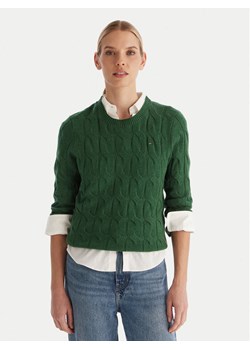 Tommy Hilfiger Sweter WW0WW43586 Zielony Regular Fit ze sklepu MODIVO w kategorii Swetry damskie - zdjęcie 187319816