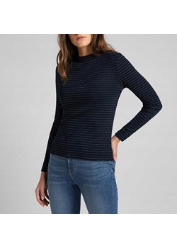 LEE HI NECK LS RIB TEE DAMSKA KOSZULKA Z DŁUGIM RĘKAWEM SKY CAPTAIN L44DPHHY 112109820 ze sklepu YouNeedit.pl w kategorii Koszule damskie - zdjęcie 187321338