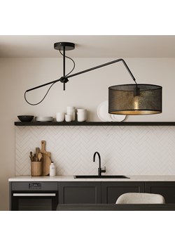 Czarna lampa wisząca z regulowanym ramieniem RIO AŻUR ze sklepu Lysne w kategorii Lampy wiszące - zdjęcie 187322405