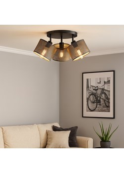 Regulowana czarna 3-płomienna lampa sufitowa o minimalistycznej formie DAKOTA AŻUR - id: 11725 - marki Ciekot Partners Sp. Z O. O. - 187322408 Regulowana czarna 3-płomienna lampa sufitowa o minimalistycznej formie DAKOTA AŻUR ze sklepu Lysne w kategorii Lampy sufitowe - zdjęcie 187322408