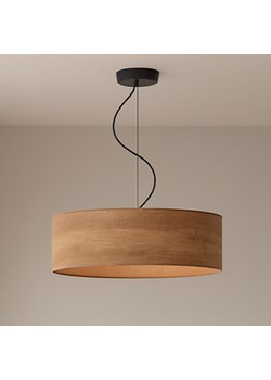 Skandynawska lampa wisząca do salonu nad stół HAJFA ECO fi - 50 cm - kolor orzechowy ze sklepu Lysne w kategorii Lampy wiszące - zdjęcie 187322428