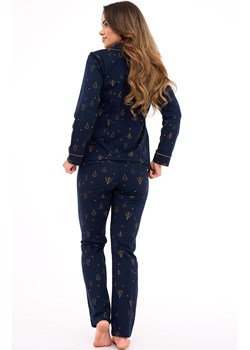 Bawełniana piżama damska Gold 482/447, Kolor granatowy, Rozmiar L, Cornette ze sklepu Primodo w kategorii Piżamy damskie - zdjęcie 187322705