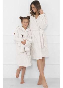 Szlafrok damski z długim rękawem ecru Miśka, Kolor ecru, Rozmiar S, Italian Fashion ze sklepu Primodo w kategorii Szlafroki damskie - zdjęcie 187322756