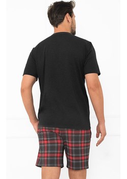 Piżama męska na krótki rękaw i krótkie spodnie grafitowa Rusoli, Kolor grafitowo-czerwony, Rozmiar M, Italian Fashion ze sklepu Primodo w kategorii Piżamy męskie - zdjęcie 187322778