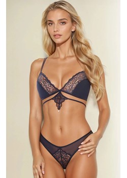 Zmysłowy komplet w kolorze granatowym Camila, Kolor granatowy, Rozmiar S/M, SoftLine Collection ze sklepu Intymna w kategorii Komplety bielizny damskiej - zdjęcie 187323809